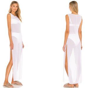 Gigi C Terri Mesh Cover up Dress. White. Size S. Like New. RP $120